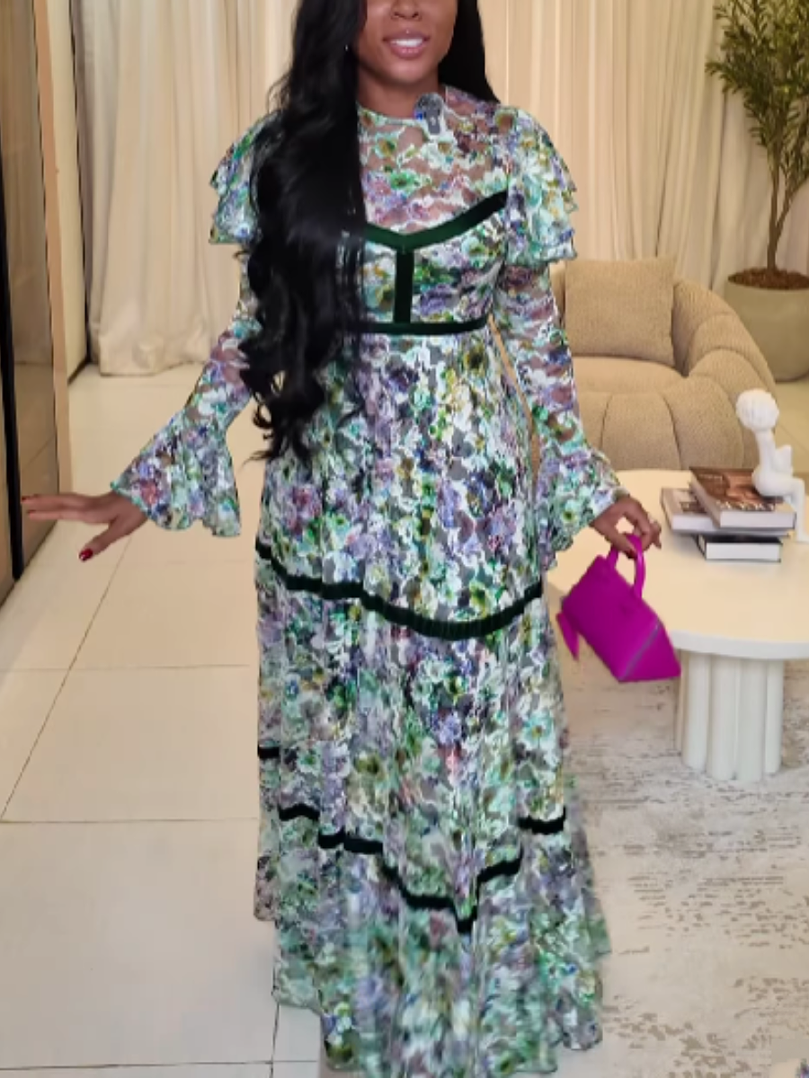 Embroidered Maxi Dress