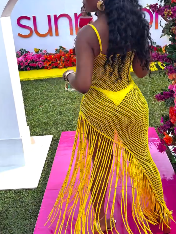 Mesh Slip Skirt