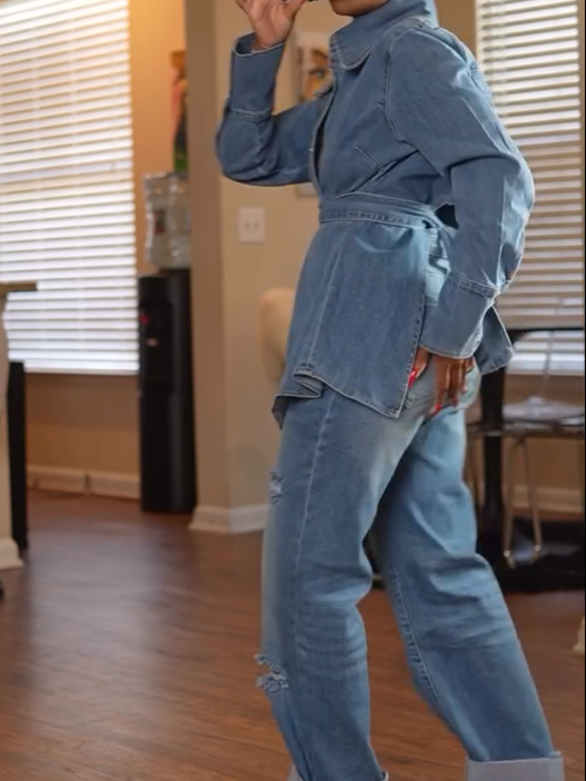 Denim Waist Suit