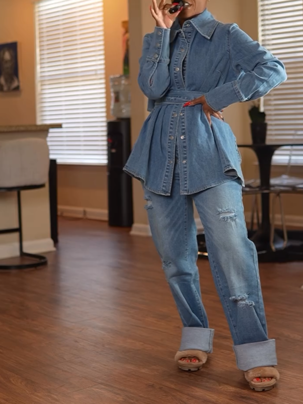Denim Waist Suit