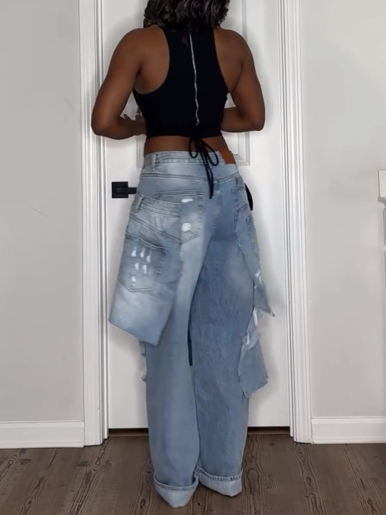 Stitched Fashionable Jeans