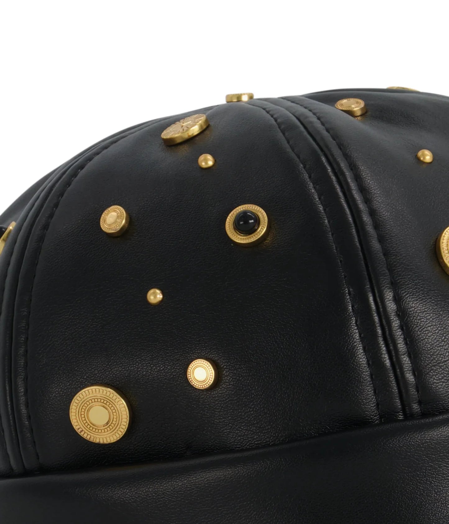 Black Leather Cap