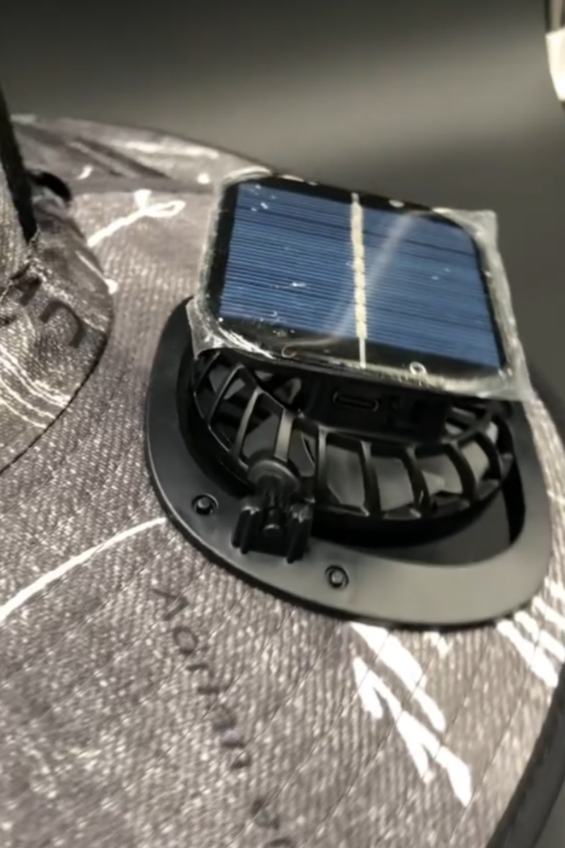 Mounted Solar-powered Fans Camouflage Wide-brim Hat