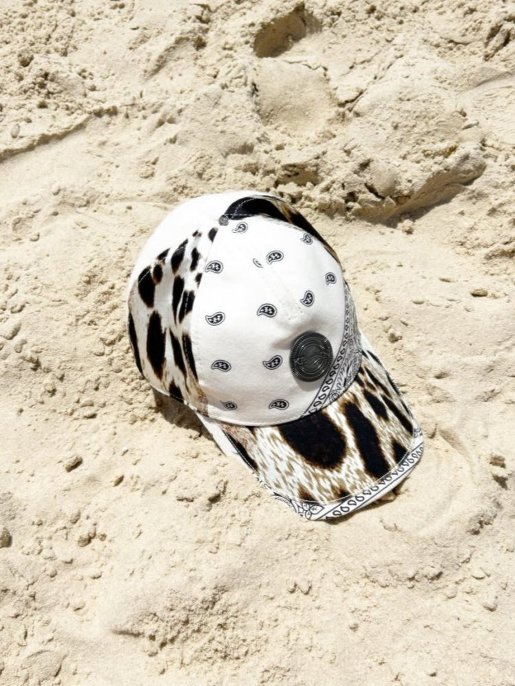 Patchwork Leopard Print Cap