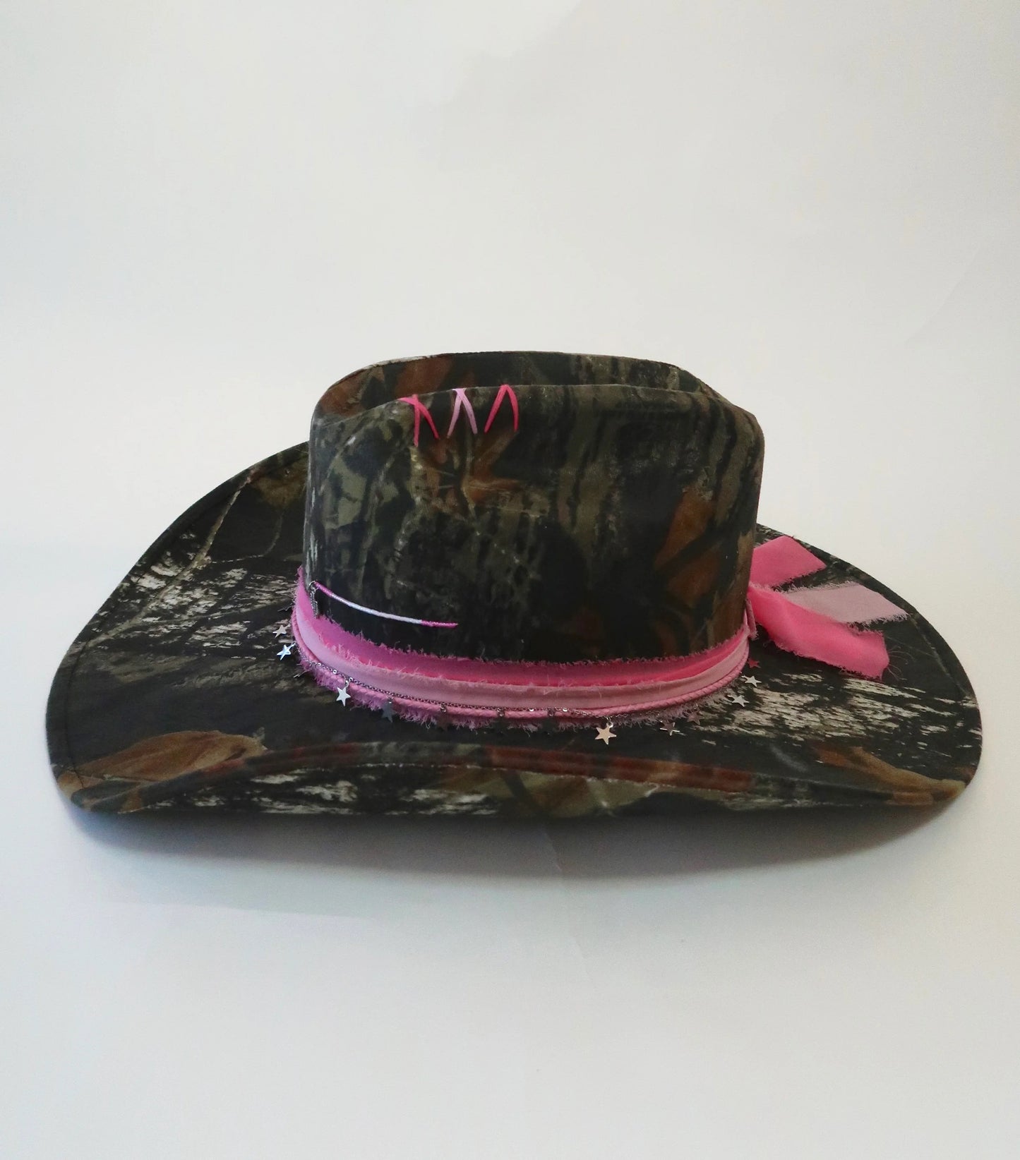 Camouflage Wide-Brim Hat