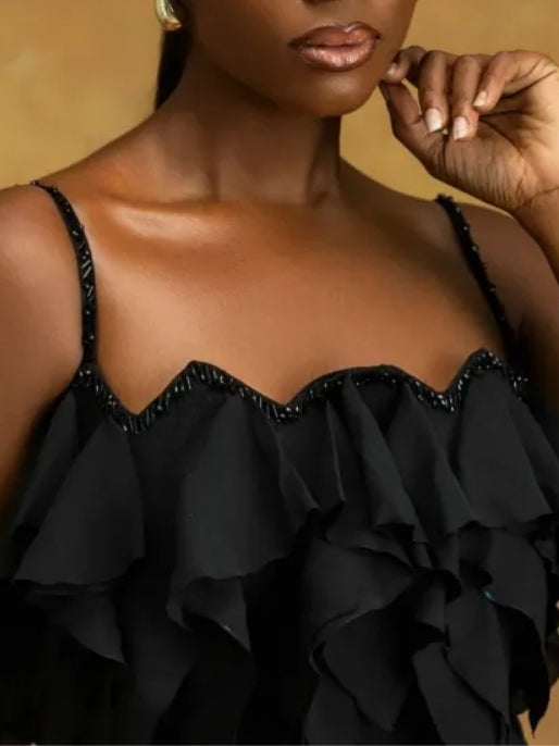 Elegant Black Maxi Dress