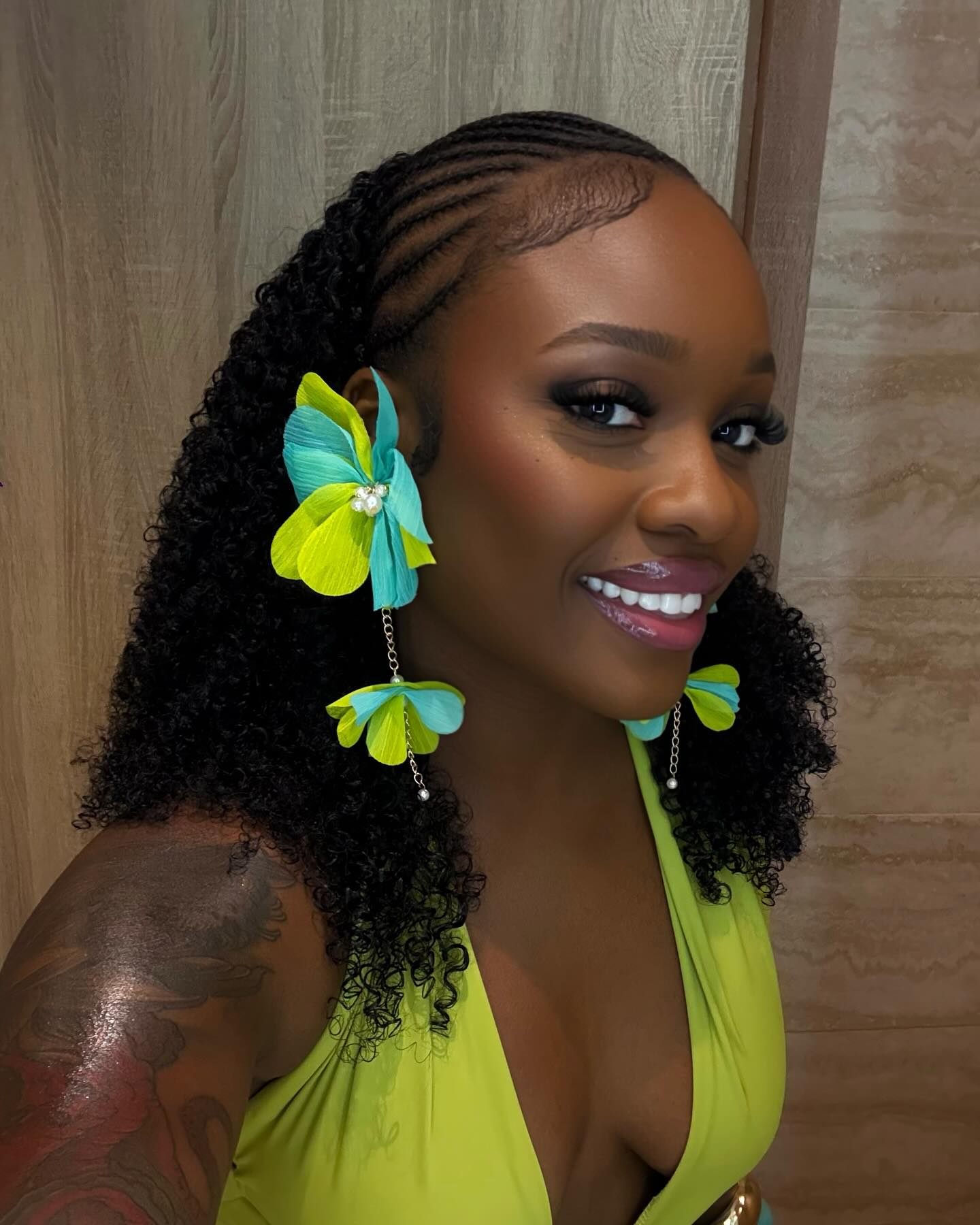 Colorful Butterfly-shaped Earrings