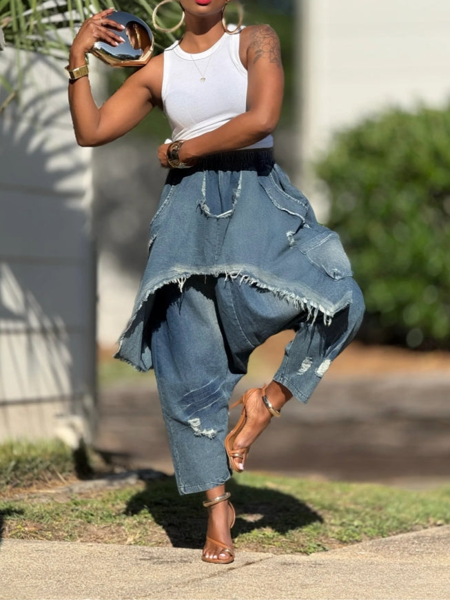 Denim Patchwork Happening Jeans