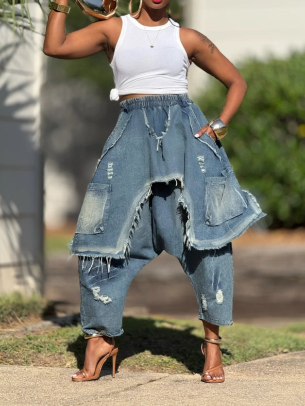 Denim Patchwork Happening Jeans