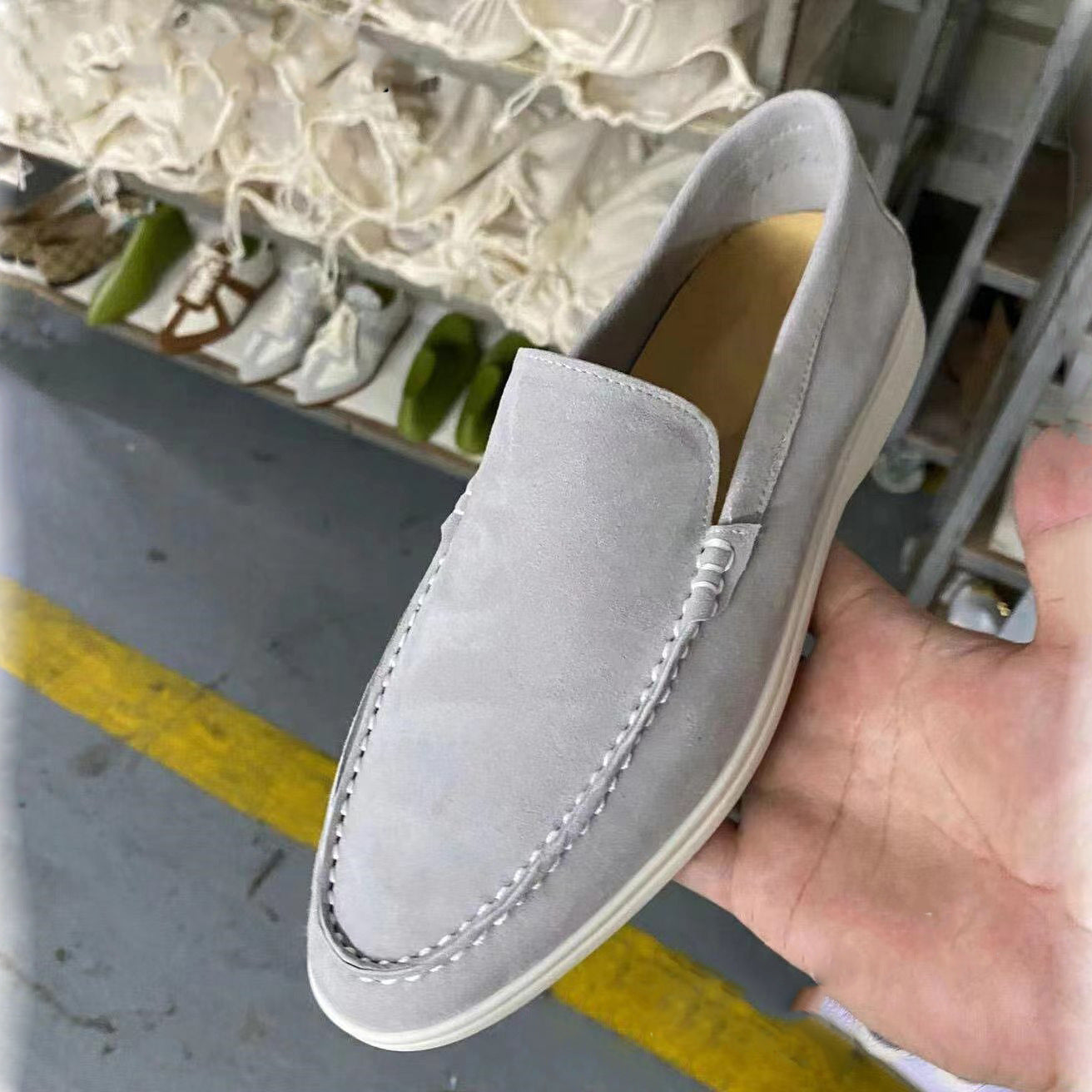 Suede Loafers
