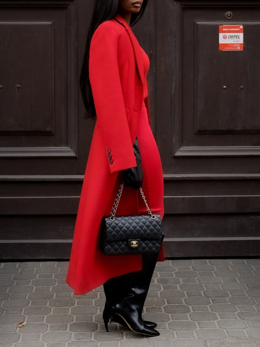 Red Three-piece Suit