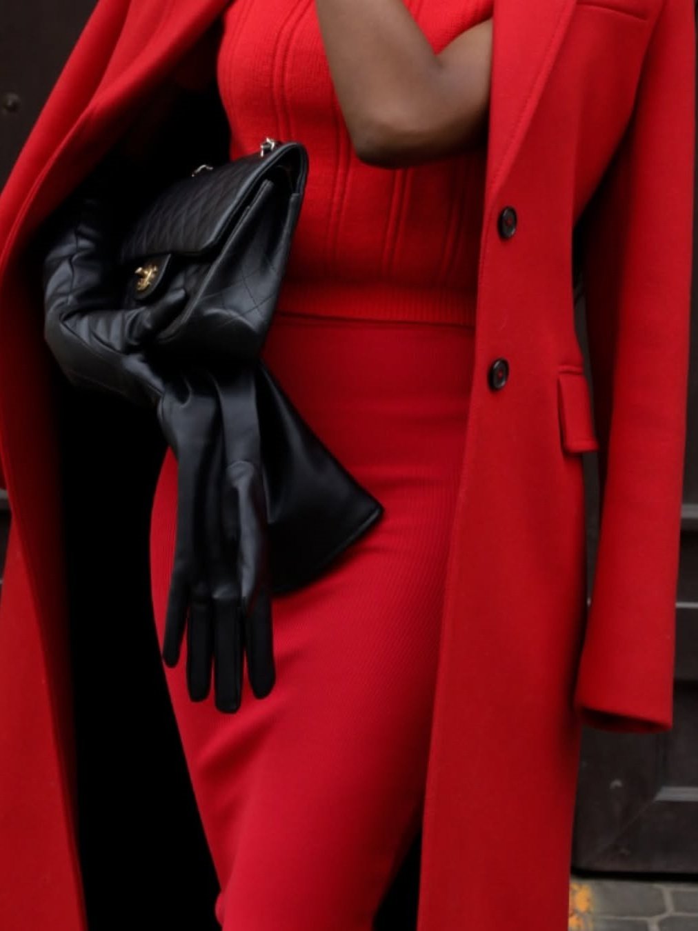 Red Three-piece Suit