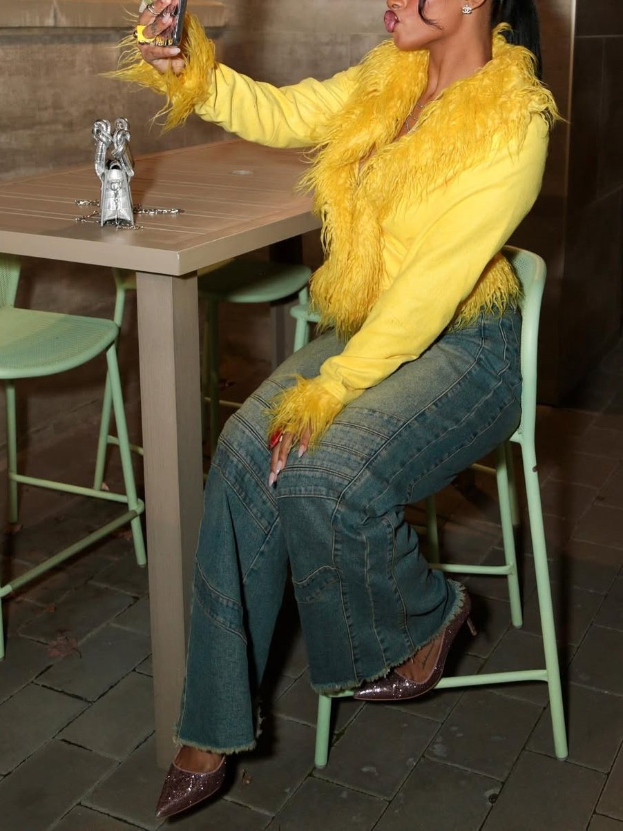 Yellow Mao Mao Coat