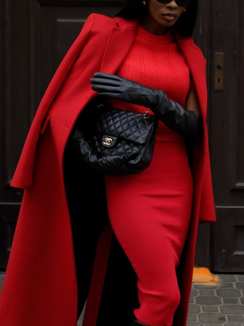 Red Three-piece Suit