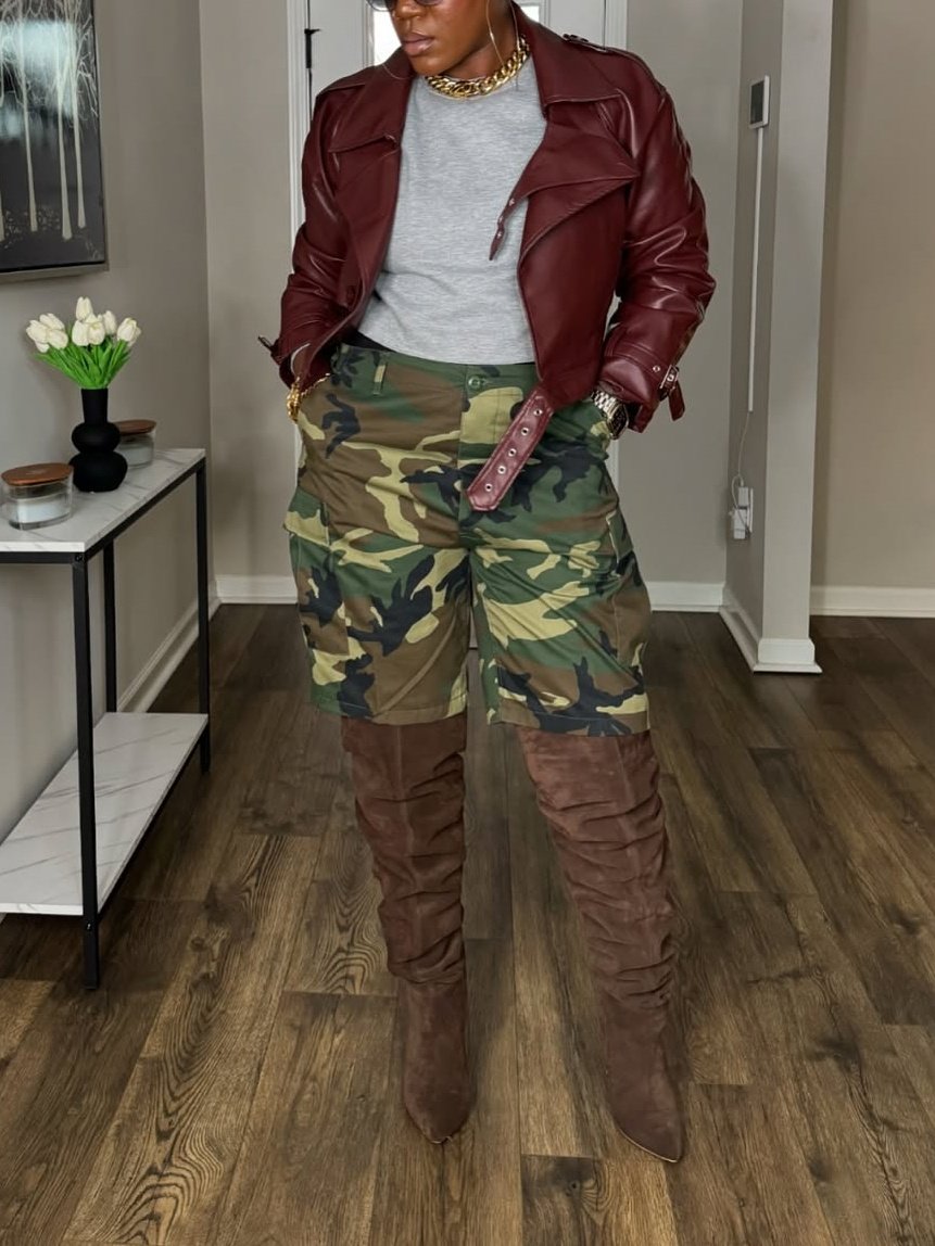 Dark Red Leather Jacket