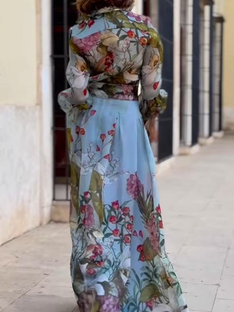 Floral Long Sleeve Dress