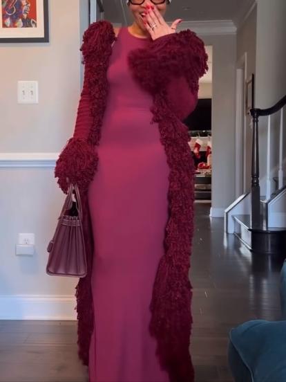 Red Fur Coat