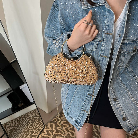 Trendy Portable Sequin Bag