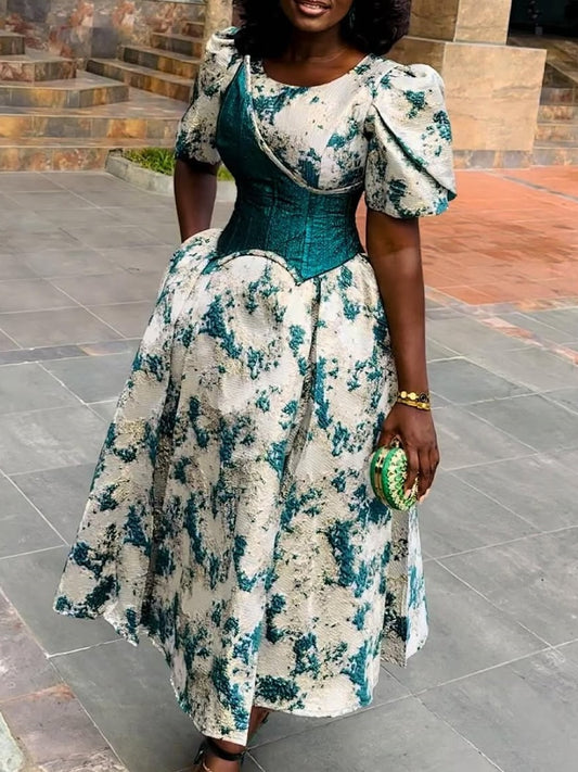 Green Floral Dress