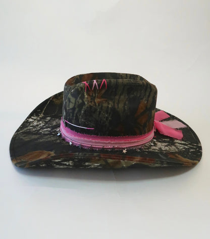 Camouflage Wide-Brim Hat