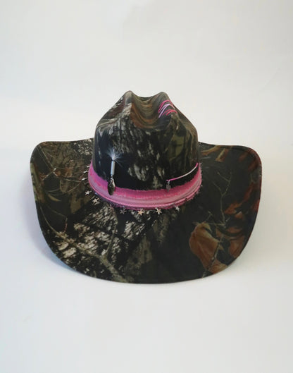 Camouflage Wide-Brim Hat