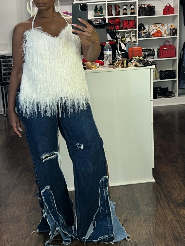 The Showstopper Fringe Halter