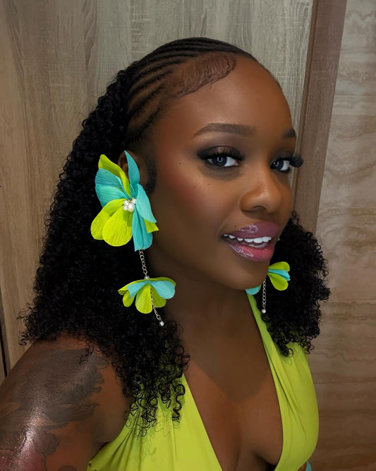 Colorful Butterfly-shaped Earrings