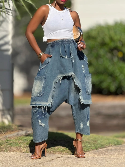 Denim Patchwork Happening Jeans