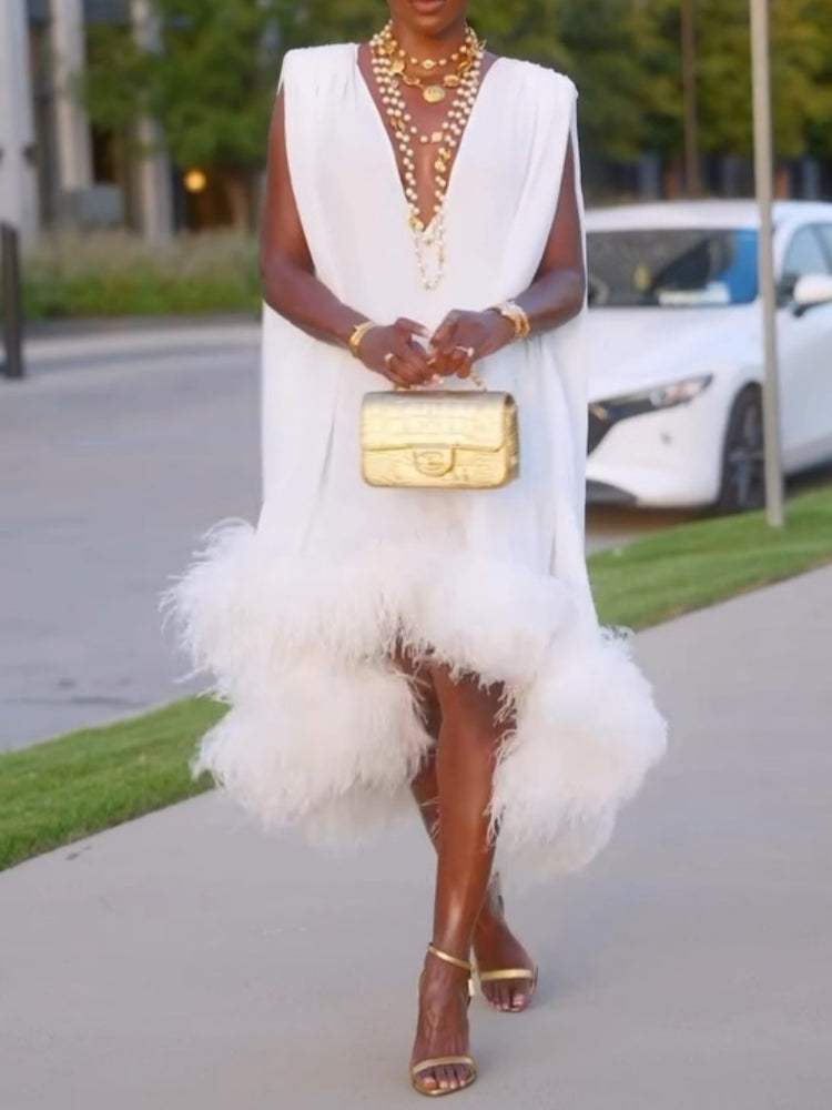 White Sleeveless Shift Dress