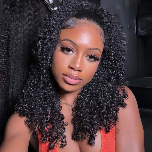 Curly Flip-Over Half Wig