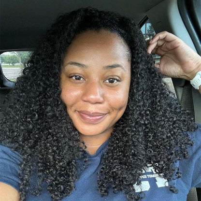 Curly Flip-Over Half Wig