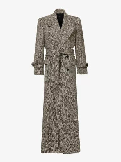 Black and White Print Coat