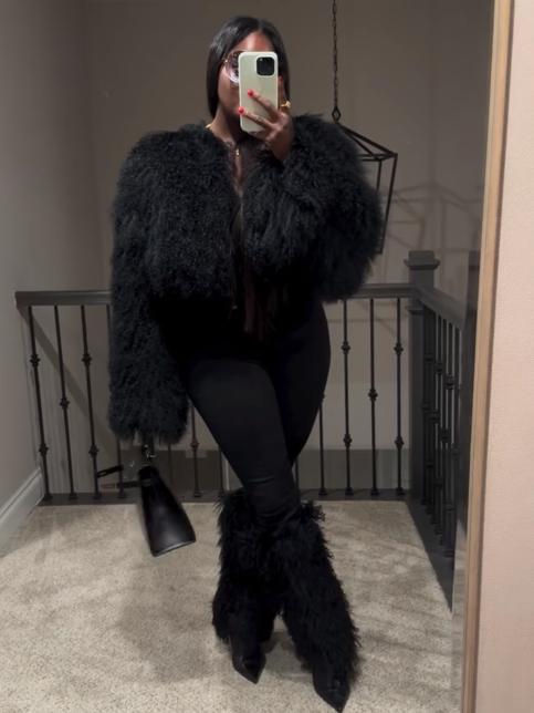Black Fur Coat