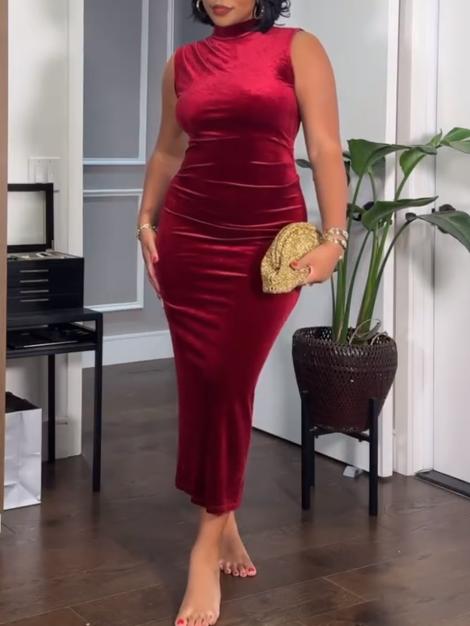 Red Hip Dress