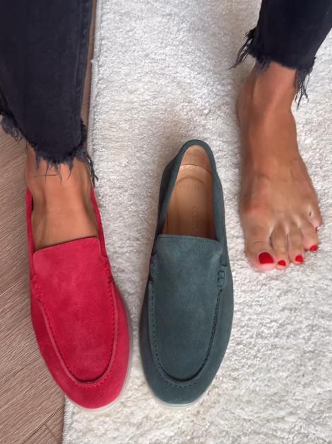 Suede Loafers