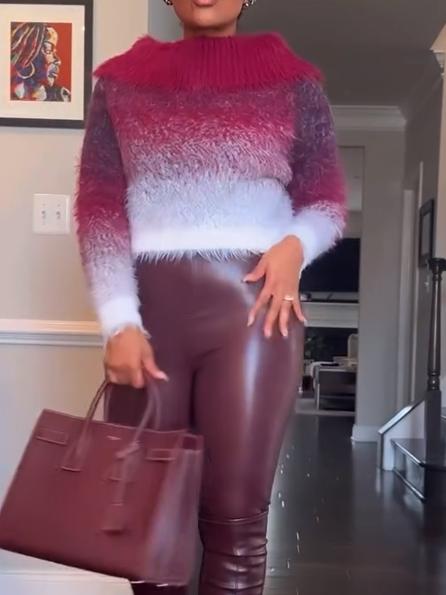 Red And White Sweater